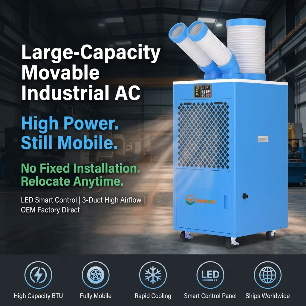 OEM/ODM Bộ phận AC công nghiệp di động Bánh xe kho Máy chủ Phòng khẩn cấp Máy làm mát tạm thời OEM/ODM Bộ phận AC công nghiệp di động Bánh xe kho Máy chủ Phòng khẩn cấp Máy làm mát tạm thời